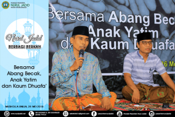 Nurul Jadid berbagi berkah bersama abang tukang becak, kaum dhuafa' dan anak yatim
