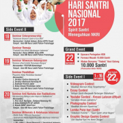 Pamflet Rangkaian Acara Hari Santri Nasional 2017