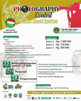 hari santri nasional 2017 nurul jadid lomba fotografi