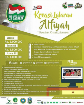 hari santri nasional 2017 nurul jadid lomba video lalaran alfiyah