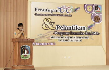 Pelantikan Pramuka dan PMR MA Nurul Jadid