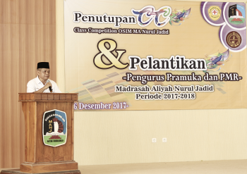 Pelantikan Pramuka dan PMR MA Nurul Jadid