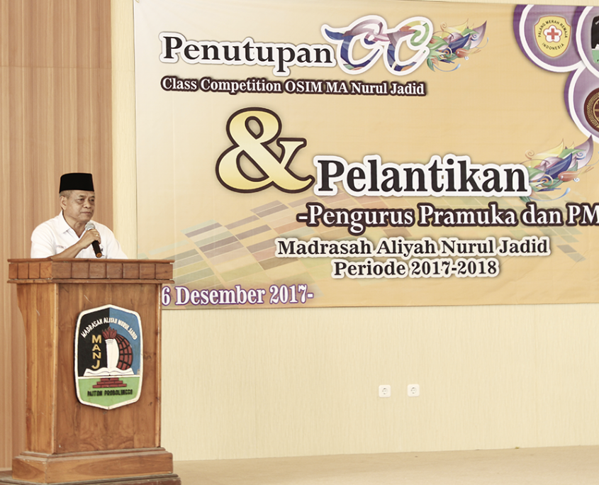 Pelantikan Pramuka dan PMR MA Nurul Jadid