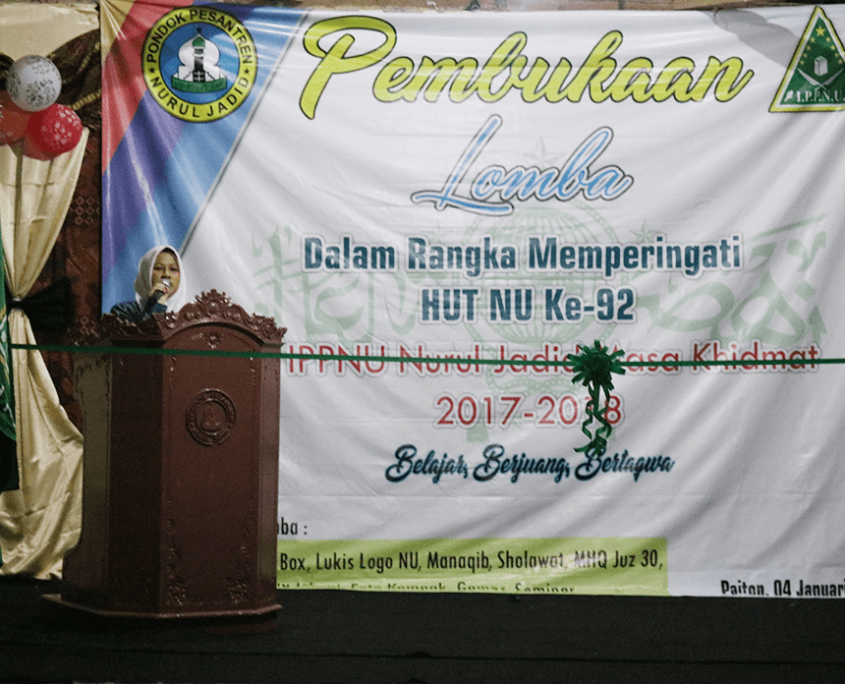 Pembukaan Lomba Memperingati HUT NU ke 92 oleh IPPNUNJ