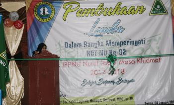Pembukaan Lomba Memperingati HUT NU ke 92 oleh IPPNUNJ