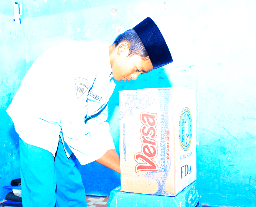 Suasana pencoblosan paslon Presiden BPK
