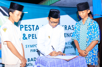 Pesta Demokrasi dan Pelantikan Pengurus BPK MTs Nurul Jadid