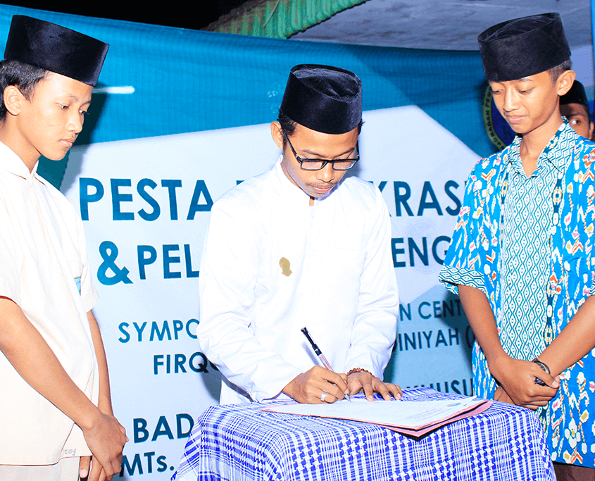Pesta Demokrasi dan Pelantikan Pengurus BPK MTs Nurul Jadid