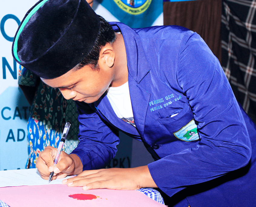 Pesta Demokrasi dan Pelantikan Pengurus BPK MTs Nurul Jadid