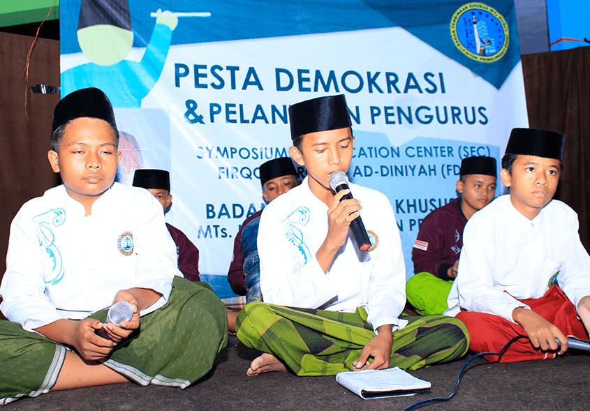 Pesta Demokrasi dan Pelantikan Pengurus BPK MTs Nurul Jadid
