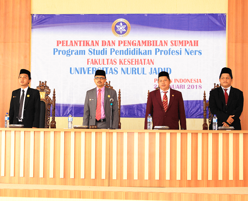 Pelantikan dan Pengambilan Sumpah Ners Universitas Nurul Jadid Fakultas Kesehatan