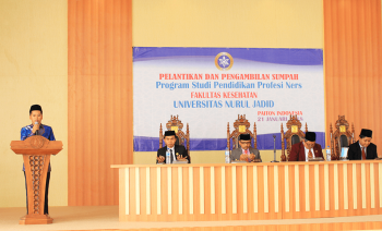 Pelantikan dan Pengambilan Sumpah Ners Universitas Nurul Jadid Fakultas Kesehatan