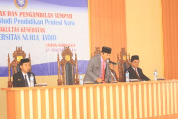 Pelantikan dan Pengambilan Sumpah Ners Universitas Nurul Jadid Fakultas Kesehatan