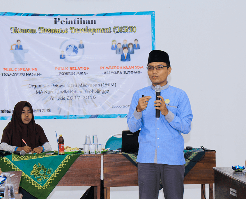 Pelatihan HRD OSIM MA Nurul Jadid