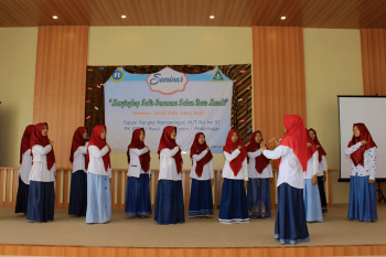 Seminar Memperingati HUT NU ke 92 oleh IPPNU NJ