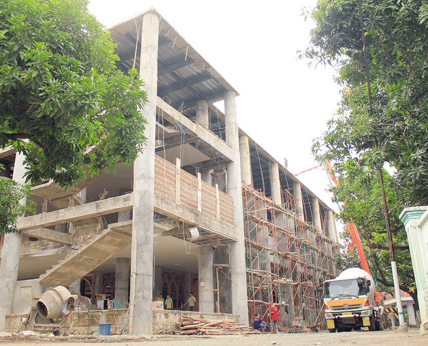 Perkembangan Pembangunan Masjid Jami' Nurul Jadid Tahun 2018