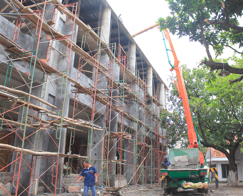 Perkembangan Pembangunan Masjid Jami' Nurul Jadid Tahun 2018