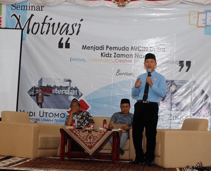 Seminar Motivasi Menjadi Pemuda MICIN di Era Kids Zaman Now