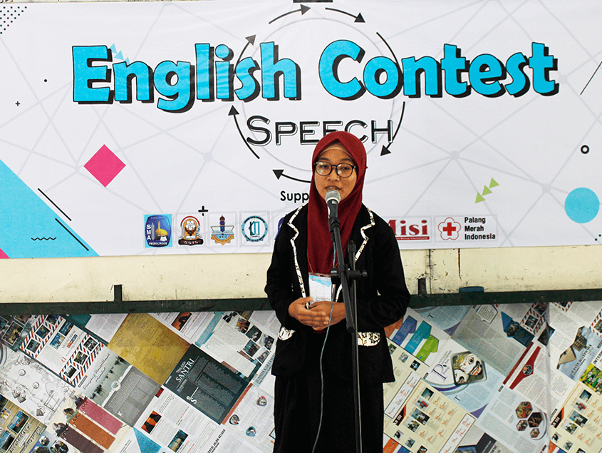 Gebyar Olimpiade SMANJ@ Lomba English Contest Speech
