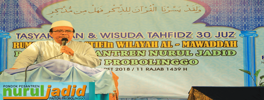 sambutan Kh. Malthuf Siraj dalam kegiatan wisudawati 30 Juz RQ STIFIn Al Mawaddah