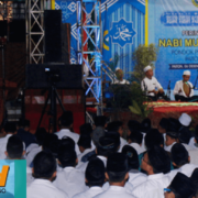 Meriahnya peringatan maulid nabi saw di pp nurul jadid.
