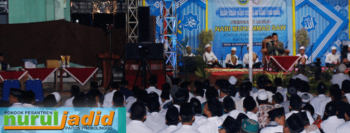 Meriahnya peringatan maulid nabi saw di pp nurul jadid.