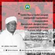 Kata mutiara Alm. KH. Abdul Haq Zaini