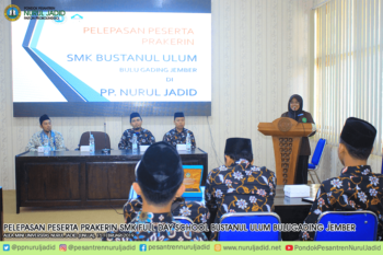 Pelepasan Peserta Prakerin SMK Bustanul Ulum Bulugading Jember