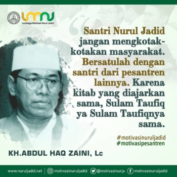 Kata mutiara Alm. KH. Abdul Haq Zaini