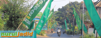 Sambut Muskerwil, Nurul Jadid Ramai Dipenuhi Bendera NU