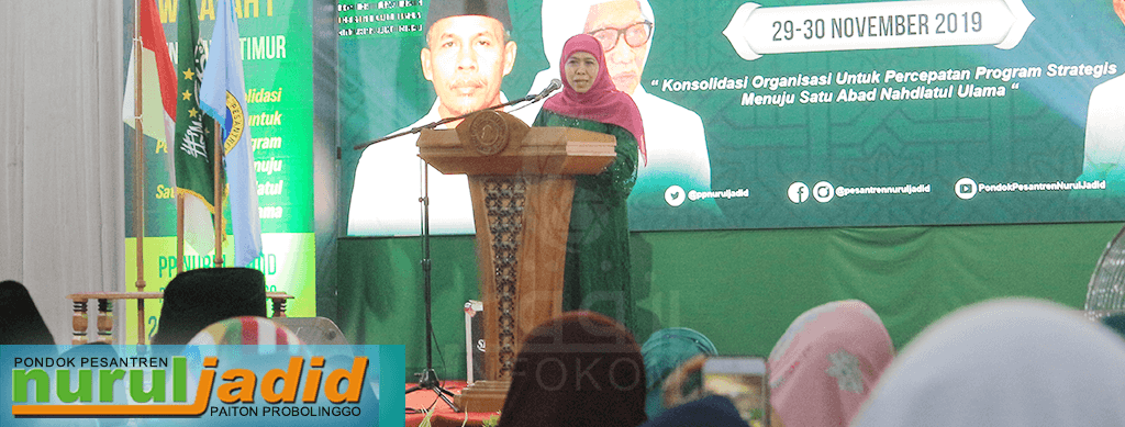 Khofifah Singgung Isu Stunting di Pembukaan Musykerwil 1 PWNU Jatim
