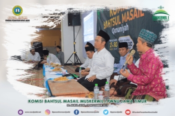 Komisi Bahtsul Masail Muskerwil I PWNU Jatim di PP. Nurul Jadid