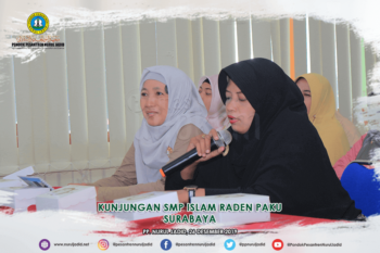 Kunjungan SMP Raden Paku Surabaya di PP. Nurul Jadid