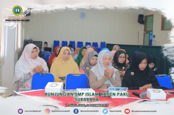 Kunjungan SMP Raden Paku Surabaya di PP. Nurul Jadid