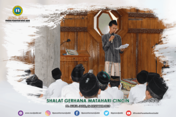 Shalat Gerhana Matahari di PP. Nurul Jadid