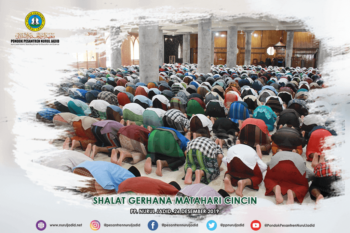 Shalat Gerhana Matahari di PP. Nurul Jadid