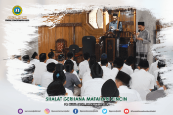 Shalat Gerhana Matahari di PP. Nurul Jadid