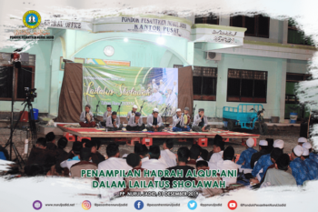 Penampilan Hadrah alqur'ani dalam acara Lailatus Sholawah