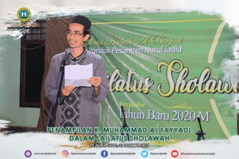 Penampilan puisi K. Muhammad Al fayyadl dalam Lailatus Sholawah