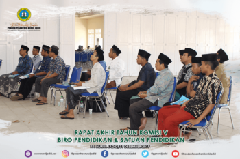 Rapat Akhir Tahun Komisi V, Biro Pendidikan & Satuan Pendidikan