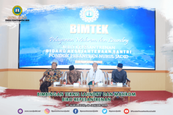Bimbingan teknis Laundry dan Mahrom Biro Kepesantrenan