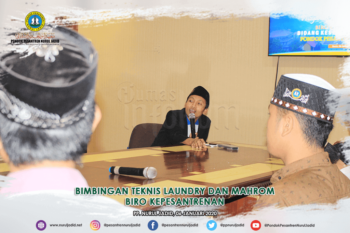 Bimbingan teknis Laundry dan Mahrom Biro Kepesantrenan