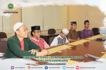 Bimbingan teknis Laundry dan Mahrom Biro Kepesantrenan