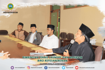 Bimbingan teknis Laundry dan Mahrom Biro Kepesantrenan