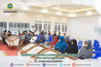 Bimbingan teknis Laundry dan Mahrom Biro Kepesantrenan