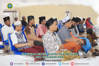 Bimbingan teknis Laundry dan Mahrom Biro Kepesantrenan