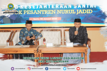 Bimbingan teknis Laundry dan Mahrom Biro Kepesantrenan