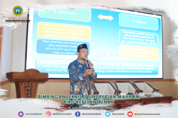 Bimbingan teknis Laundry dan Mahrom Biro Kepesantrenan