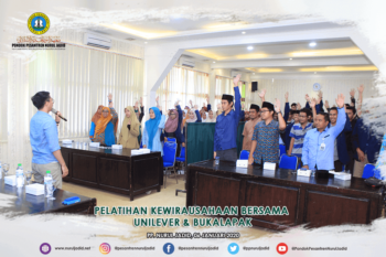 Pelatihan kewirausahaan bersama Unilever dan Bukalapak