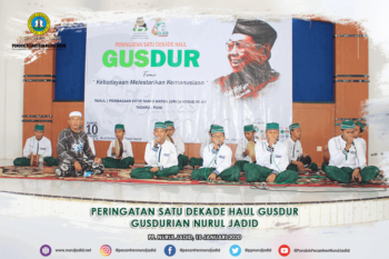 Peringatan 1 Dekade HAUL GusDur oleh GusDurian Nurul Jadid yang bertempat di Aula SMA Nurul Jadid